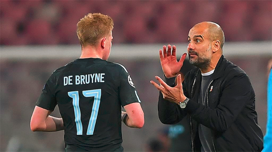  德布劳内伤缺四周，曼城中场告急  