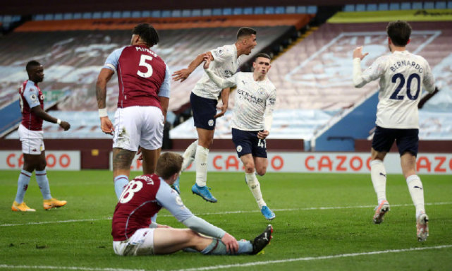  福登替补登场破门，曼城补时绝平维拉保持不败金身